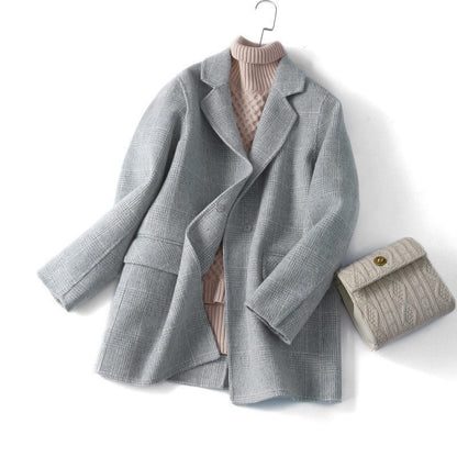 Raffaella™ - Cappotto invernale scozzese in lana